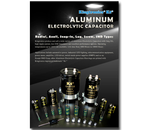 Kingtronics Aluminum Electrolytic Capacitors Leaflet