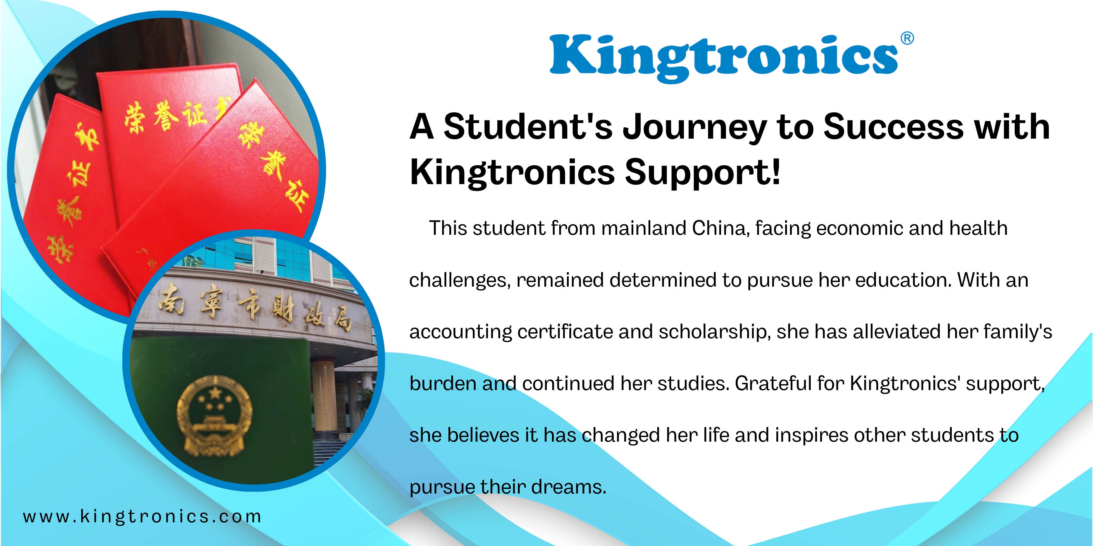 A Student's Journey to Success with Kingtronics Support
