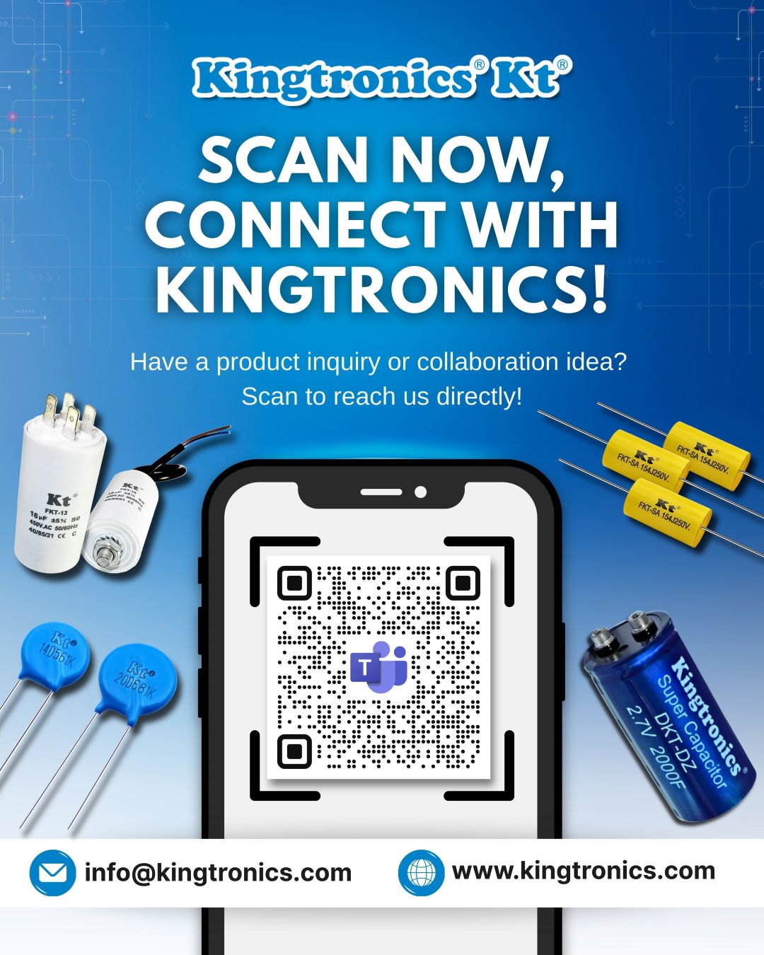 Struggling to Find a Reliable Film Capacitor? Kingtronics FKT Series Delivers