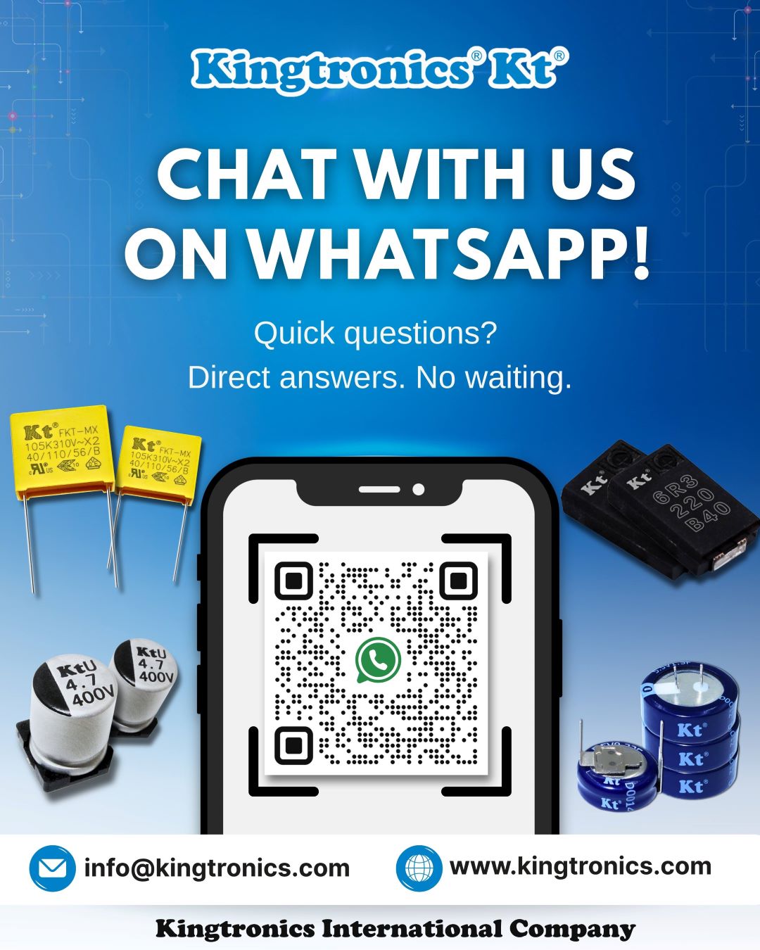Kingtronics WhatsApp Contact – Direct Technical Support and Quotation Assistance
